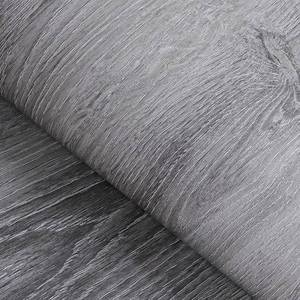 lot 14220 image: FunStick Grey Wood Grain Contact Paper Self Adhesive Wallpaper 15.8 x 78.8 In
