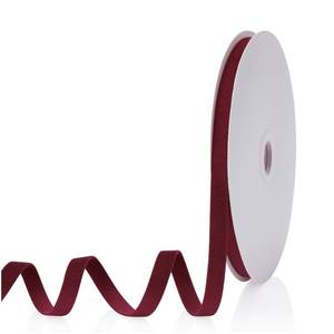 lot 14223 image: AONLSKH Double Faced Velvet Ribbon Wine Red 38 Inch x 20 Yards