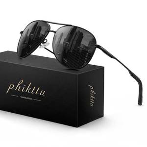 lot 14230 image: Phikttu Polarized Aviator Sunglasses for Men UV400