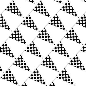lot 14293 image: MARFOREVER Black and White Checkered Racing Flag Banner 32.8 Ft 24 Pcs