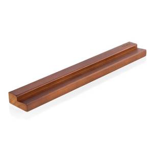 lot 14294 image: Vinyl Record Wall Mount Display Ledge Solid Wood Brown
