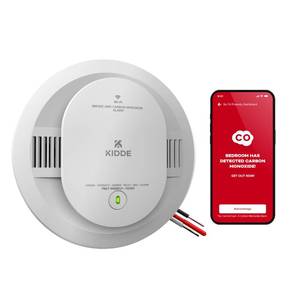 lot 14311 image: Kidde Hardwired Smart Smoke & Carbon Monoxide Detector With AA Battery Backup
