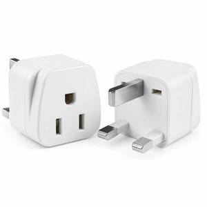 lot 14325 image: XGJUCE US to UK Plug Adapter Type G 10A250V 2 Pack