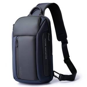 lot 14330 image: Mens Waterproof Crossbody Sling Shoulder Bag Fits 9.7 iPad 7566Blue