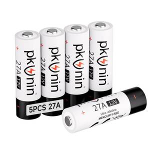 lot 14343 image: PKUNIN Alkaline Battery 27A 12V 5 Pack A27 MN27