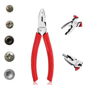 lot 14352 image: WORKPRO Linesman Combination Pliers 6.5-Inch Screw Extractor