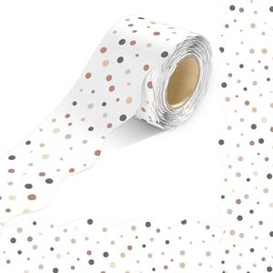 lot 14376 image: VABAMNA Bulletin Board Border 50 Ft x 2.3 In Wavy Dots