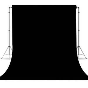lot 18452 image: TERSUM Black Photography Backdrop 5x7 ft Polyester Fabric