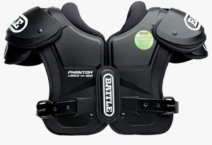 lot 2885 image: Battle Phantom Small 12-13 Football Shoulder Pads Black no size