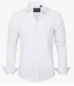 lot 2933 image: Flex Mens Luxury Collection White Dress Shirt Size S Design in Italy