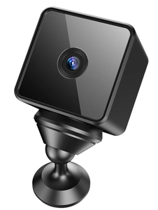 lot 18482 image: HD WiFi Camera 1080P Black Mini Camera with Mount and USB Cable