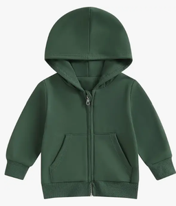 lot 18486 image: Baby Gap Toddler Zip-Up Hooded Sweatshirt Dark Green Size 3 Years