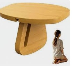 lot 2905 image: Wood Meditation Bench, Pine Yoga Bench and Meditation Stool
