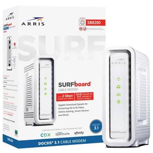 lot 1348 image: ARRIS SURFboard Cable Modem DOCSIS 3.1 SB8200  Retail $189.99