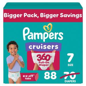 lot 1425 image: Pampers Cruisers 360 Pull-On Diapers Size 7 88ct 00037000716853