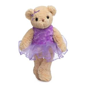 lot 2066 image: WENMOTDY Ballerina Teddy Bear Stuffed Animal Plush in Tutu 21 Inch Purple