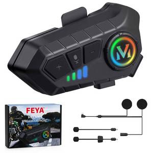 lot 2118 image: FEYA Motorcycle Helmet Speakers Bluetooth 5.3 Wireless Headset Y10