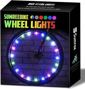 lot 2121 image: Sumree LED Bike Wheel Spoke Lights 2-Pack With AA Batteries