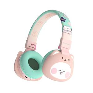 lot 2144 image: YLFASHION Kids Bluetooth Headphones 85dB Volume Limit Cat-Ear Design