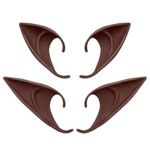 lot 2156 image: Tavery Brown Elf Ears 2 Pairs Fairy Pixie Latex Costume Accessory