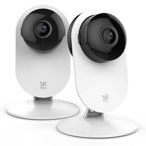 lot 2170 image: YI Pro 2K Home Security Camera 2-Pack 2.4GHz WiFi