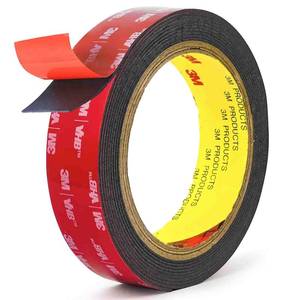 lot 2181 image: Hasaky Double Sided Mounting Tape 1 In x 10 Ft Black Acrylic Foam 5952