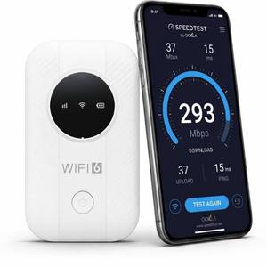 lot 2186 image: Generic 4G LTE Mobile WiFi Hotspot Unlocked Portable Router 300Mbps 2100mAh