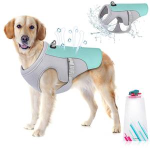 lot 2200 image: Guzekier Dog Cooling Vest Harness with Portable Water Bottle Size M