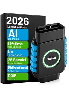 lot 2224 image: VIDENT iSmart510Pro OBD2 Scanner Bluetooth Diagnostic Tool with 28 Resets  Retail $129.95