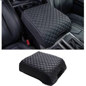 lot 2231 image: JDMCAR Center Console Armrest Cover PU Leather Bucket Seat Ford F-150 F-250