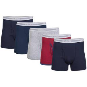 lot 2237 image: Gildan Mens Underwear Boxer Briefs 5-Pack Assorted Colors, Medium