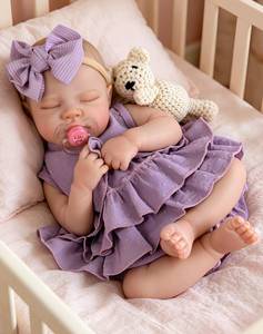lot 5446 image: Aori Reborn Baby Doll 20-Inch Real Life Baby Girl