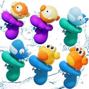 lot 6189 image: Batsive 6 Pack Kids Water Guns 6-20 Ft Long Range Shark Pufferfish Crab