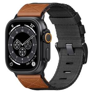 lot 6194 image: PremiFit Woven Nylon Leather Watch Band for Apple Watch 4244454649mm