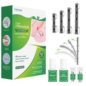 lot 6215 image: PODIZEN Ingrown Toenail Corrector for Curved Toenail 12 Pcs
