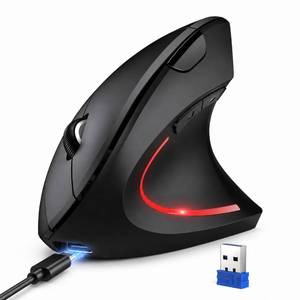 lot 6233 image: TECKNET 2.4G Wireless Ergonomic Vertical Mouse USB Receiver Rechargeable