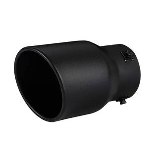 lot 6248 image: Tritrust Exhaust Tip 2.5-3 Inch Inlet Clamp-On Black Stainless Steel