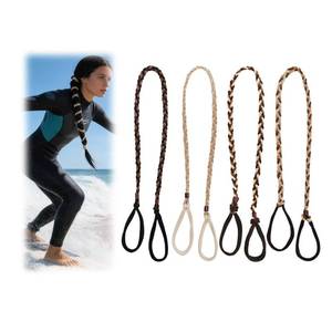 lot 6258 image: Qoncosy Spiral Hair Ties For Women 4 Pcs Braided Rip Tie