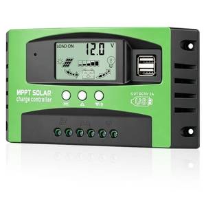 lot 6267 image: DYVIAHOME 30A MPPT Solar Charge Controller 12V24V With LCD Display Dual USB