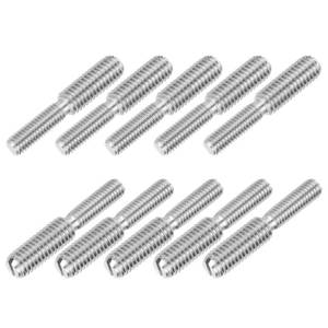 lot 6269 image: PATIKIL Double End Stud Bolt M6x20 to M8x20 304 Stainless Steel 10 Pack