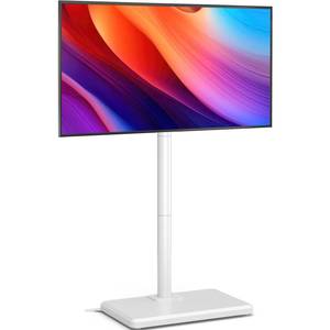 lot 7789 image: AX WABER Floor TV Stand With Mount For 26-60 Inch TVs Up To 77 lbs White