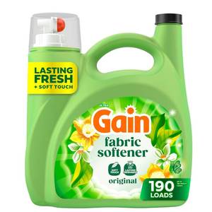 lot 7792 image: Gain Liquid Laundry Fabric Softener 140 Fl Oz Original Scent