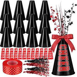 lot 7809 image: Rotatingpals Black Plastic Cheer Megaphone 12 Pcs