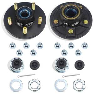 lot 7815 image: GREPSPUD Trailer Hub Kit 5x4.5 3500lb 1-116-1-38 Tapered Axle L44649 L68149