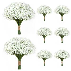 lot 7828 image: LarkAsh White Babys Breath Artificial Flowers 150 Pcs 12 Inch