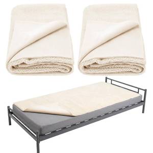 lot 7861 image: Drydiet 2 Pcs Medical Sheepskin Bed Pad for Bedsores, 30 x 80 Inch