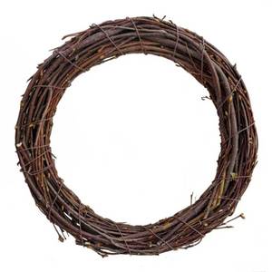 lot 7865 image: Natural Birch Twig Wreath Form 12 Inch Grapevine Style
