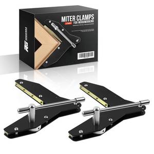 lot 7870 image: Rogierra Miter Clamps 90 Degree Corner Clamps for Woodworking 2 Pack