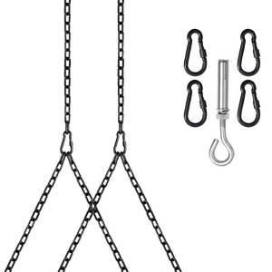 lot 8020 image: Y Hanging Chain Kit, 8.8ft, 1400 lbs Load, 2 Pack, Black