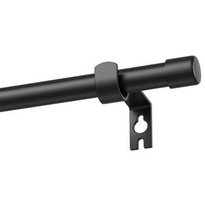 lot 8021 image: Alskarhem Black Curtain Rods for Windows 32 to 90 Inch 58 Inch Diameter